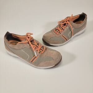 Dansko Helen Women’s Size 7.5 / EU 38 Mocha Citrus Suede Walking Sneakers